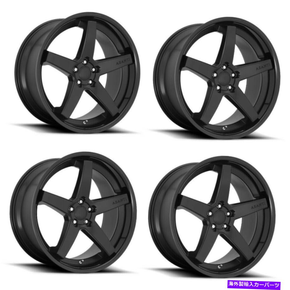 ホイール 4本セット セット4 20 "アサンティブラックabl31レガルサテンブラックグロスリップ20x9 5x115ホイール15mm Set 4 20" Asanti Black ABL31 Regal Satin Black Gloss Lip 20x9 5X115 Wheels 15mm【並行輸入品】|Us Custom Parts Shop USDM