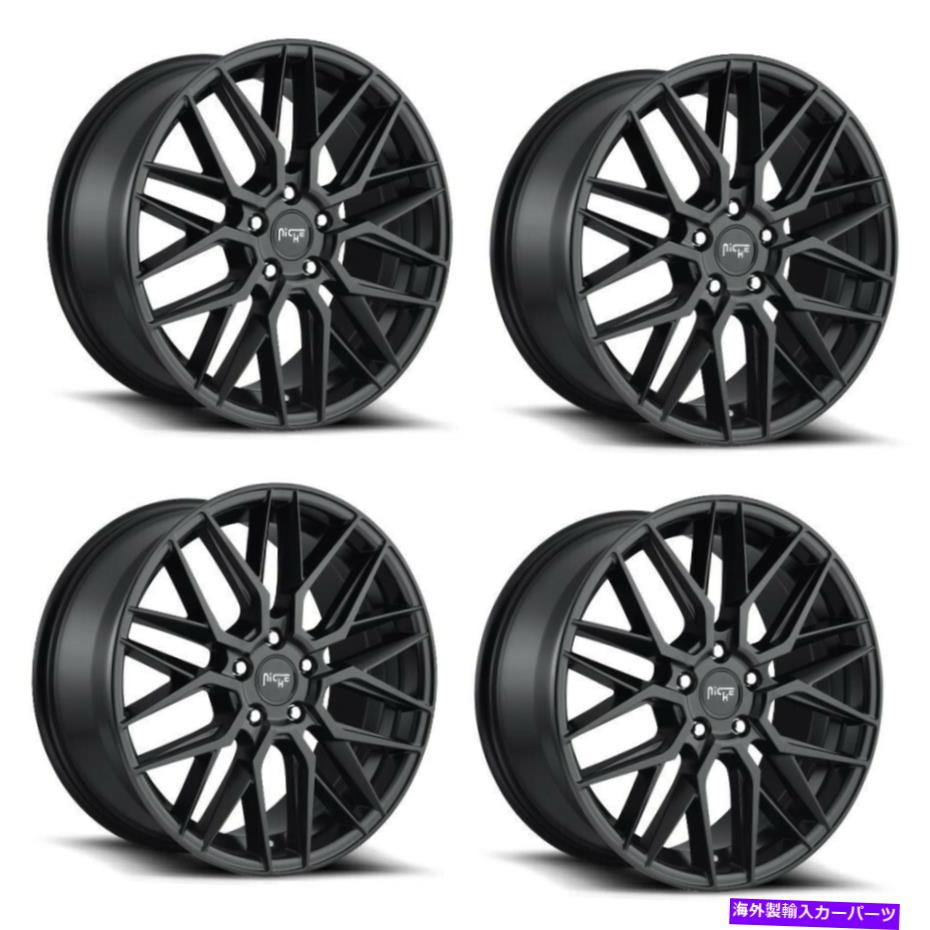 ホイール　４本セット セット4 20 "ニッチ1PC M190ガンママットブラック20x10.5 5x112ホイール40mmリム Set 4 20" Niche 1PC M190 GAMMA MATTE BLACK 20x10.5 5X112 Wheels 40mm Rim【並行輸入品】｜Us Custom Parts Shop USDM