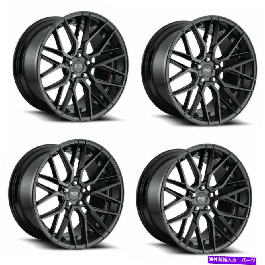 ホイール 4本セット セット4 18 "ニッチM190ガンマ18x8マットブラック5x120ホイール40mmリム Set 4 18" Niche M190 Gamma 18x8 Matte Black 5x120 Wheels 40mm Rims【並行輸入品】|Us Custom Parts Shop USDM