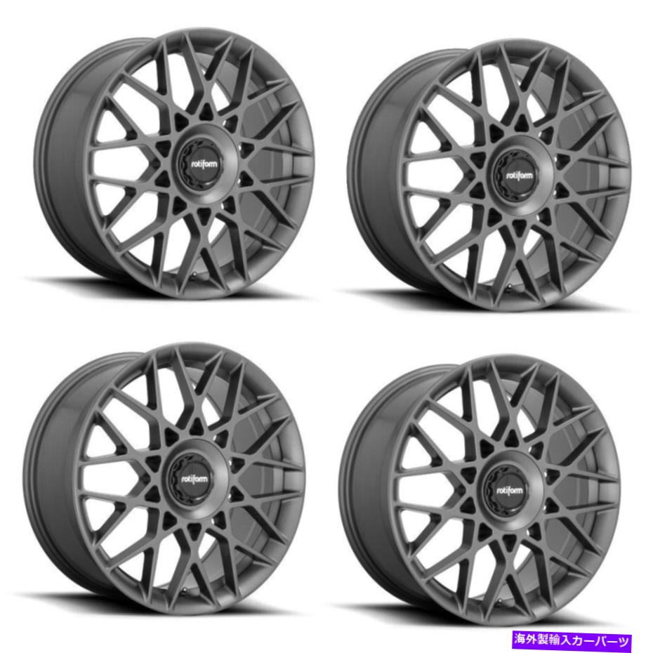 ホイール 4本セット セット4 19 "ROTiform 1PC R166 BLQ-C Anthracite 19x8.5 5x112 / 5x120ホイール35mmリム Set 4 19" Rotiform 1PC R166 BLQ-C Anthracite 19x8.5 5x112 / 5x120 Wheel 35mm Rim【並行輸入品】|Us Custom Parts Shop USDM