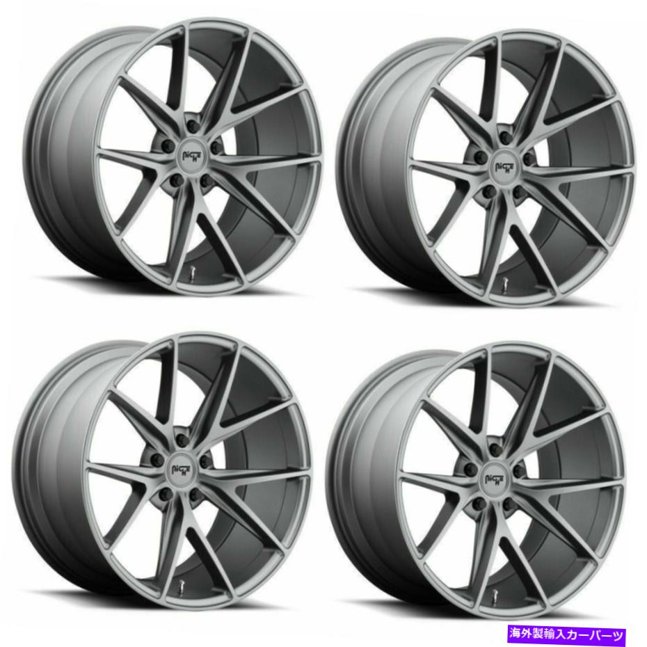 ホイール　４本セット セット4 19 "ニッチM116ミサノ19x8.5マットガンメタル5x120ホイール35mmリム Set 4 19" Niche M116 Misano 19x8.5 Matte Gun Metal 5x120 Wheels 35mm Rims【並行輸入品】｜Us Custom Parts Shop USDM