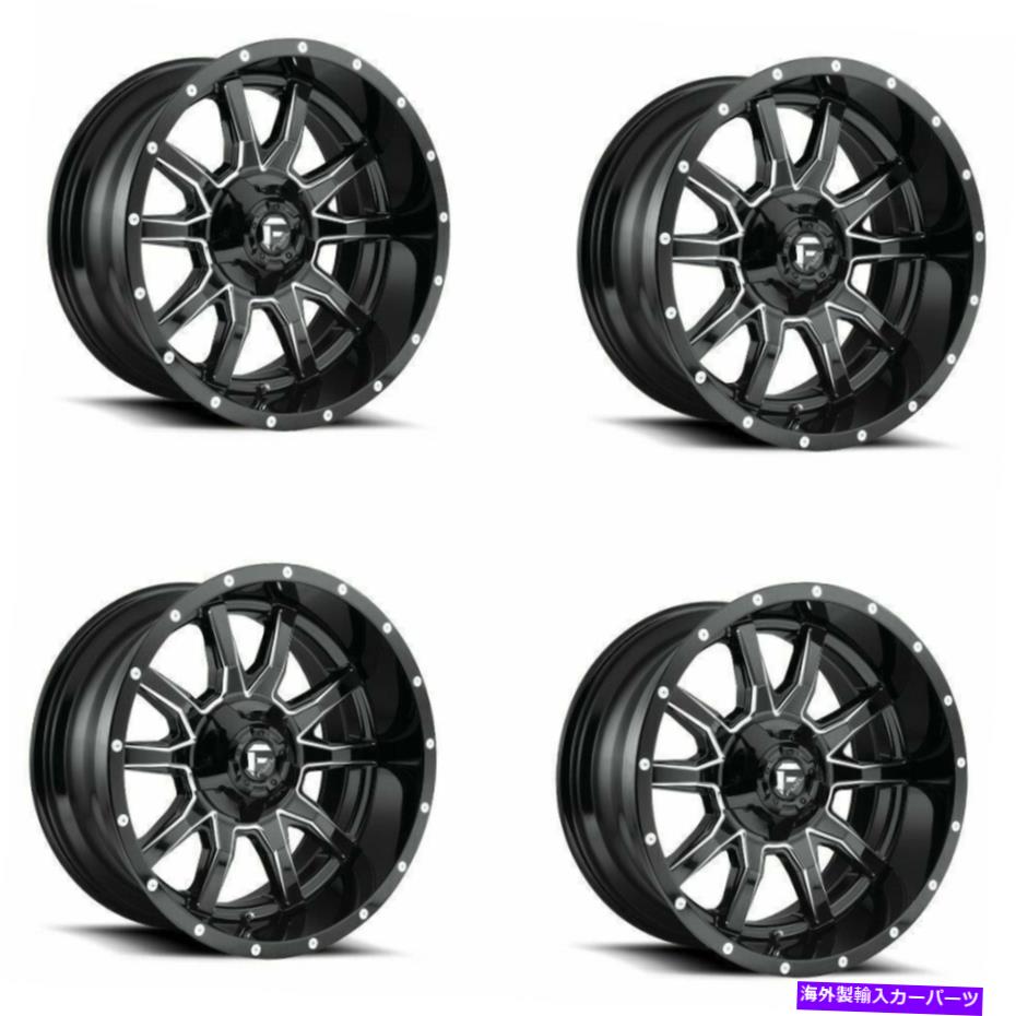 ホイール 4本セット セット4 18 "燃料D627バンダルブラックフライスホイール18x9 5x150 +1mmトラックリム Set 4 18" Fuel D627 Vandal Black Milled Wheels 18x9 5x5.5 5x150 +1mm Truck Rims【並行輸入品】|Us Custom Parts Shop USDM