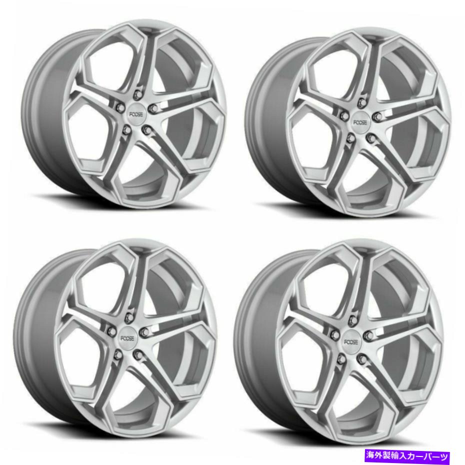 ホイール　４本セット セット4 20 "フーズF170インパラ20x10.5グロスシルバー機械加工5x115ホイール20mmリム Set 4 20" Foose F170 Impala 20x10.5 Gloss Silver Machined 5x115 Wheels 20mm Rims【並行輸入品】｜Us Custom Parts Shop USDM 354,866円