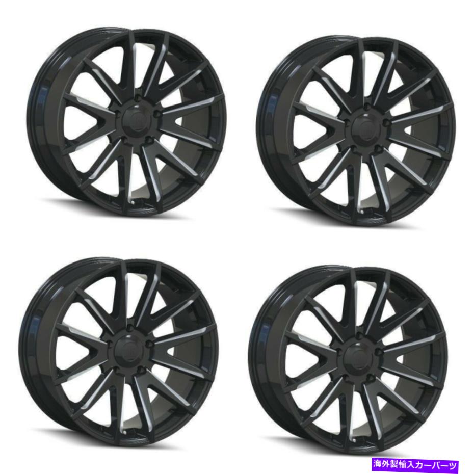 ホイール 4本セット セット4 20 "メイヘムクロスファイアブラックホイール20x9.5 6x135 10mmリム Set 4 20" Mayhem Crossfire Black Wheels 20x9.5 6x135 10mm Rims【並行輸入品】|Us Custom Parts Shop USDM