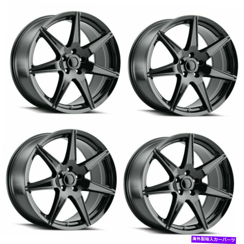 ホイール　４本セット セット4 19 "レプリカマスタングGT500グロスブラックホイール19x10 5x4.5 40mm乗客リム Set 4 19" Replica Mustang GT500 Gloss Black Wheel 19x10 5x4.5 40mm Passenger Rim【並行輸入品】｜Us Custom Parts Shop USDM