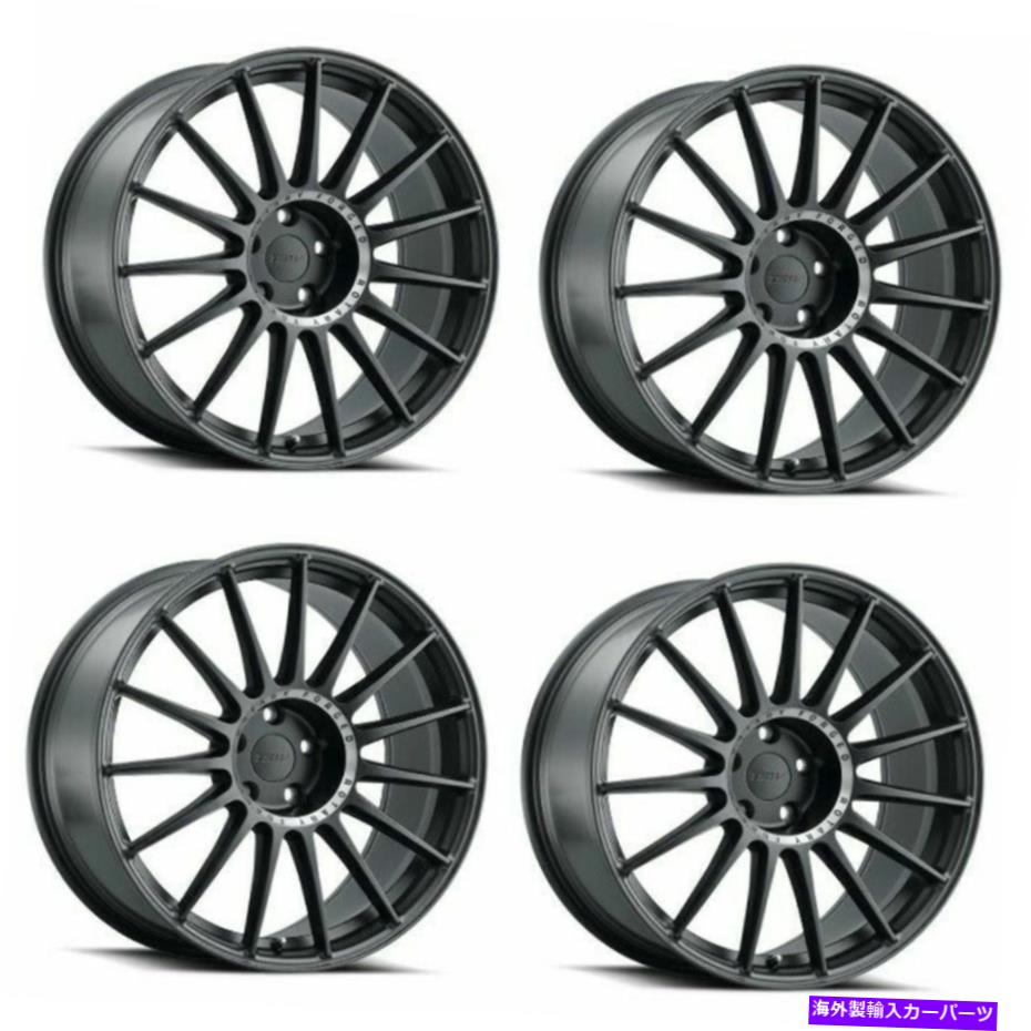 ホイール　４本セット セット4 19 "TSWパドック19x9グロスブラックw/機械加工された色合い5x4.5ホイール20mmリム Set 4 19" TSW Paddock 19x9 Gloss Black w/ Machined Tint 5x4.5 Wheels 20mm Rims【並行輸入品】｜Us Custom Parts Shop USDM