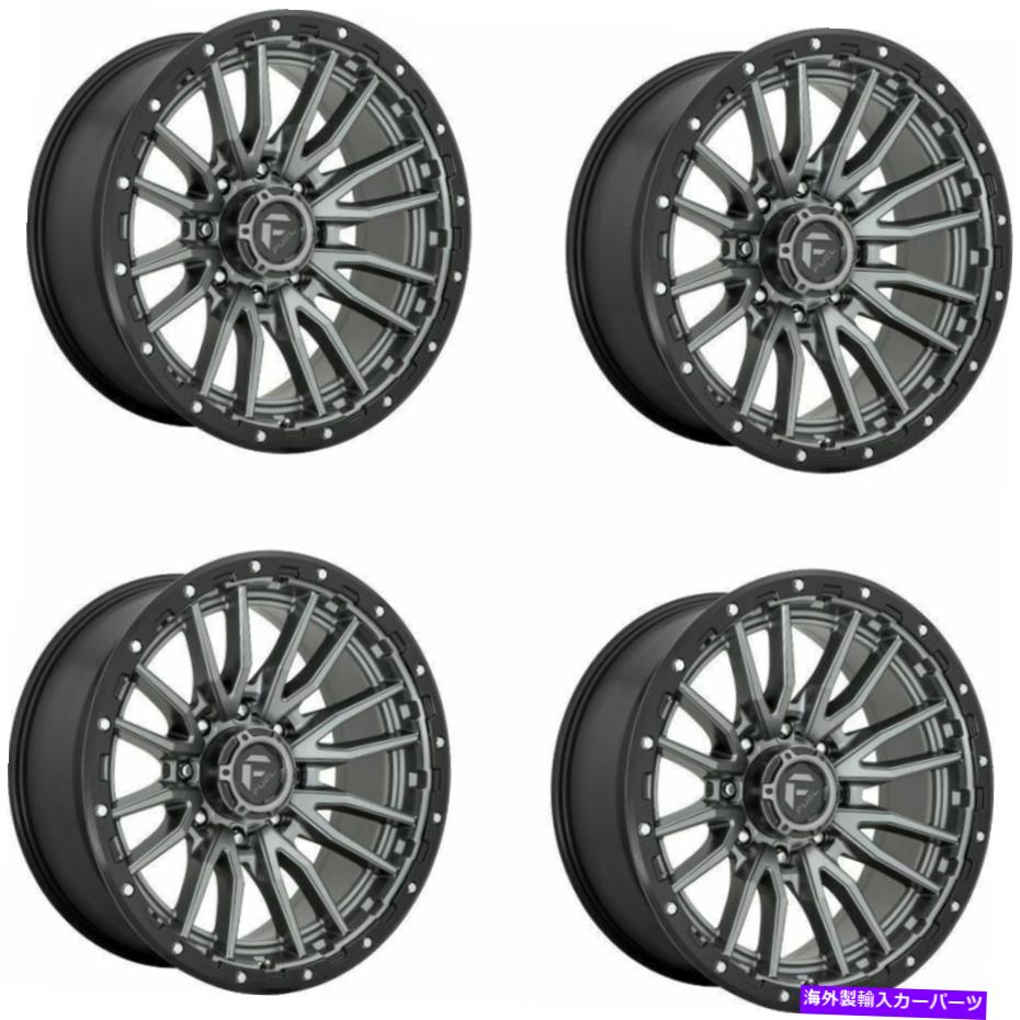 ホイール 4本セット セット4 18 "Fuel D680 Rebel 18x9 Gunmetal Black Ring 6x120ホイール +20mmトラックリム Set 4 18" Fuel D680 Rebel 18x9 Gunmetal Black Ring 6x120 Wheels +20mm Truck Rims【並行輸入品】|Us Custom Parts Shop USDM