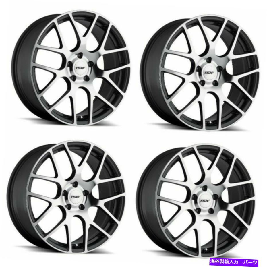 ホイール　４本セット セット4 18 "TSW Nurburgring 18x10.5ガンメタルw/ミラーカット5x4.5ホイール27mmリム Set 4 18" TSW Nurburgring 18x10.5 Gunmetal w/ Mirror Cut 5x4.5 Wheels 27mm Rims【並行輸入品】｜Us Custom Parts Shop USDM
