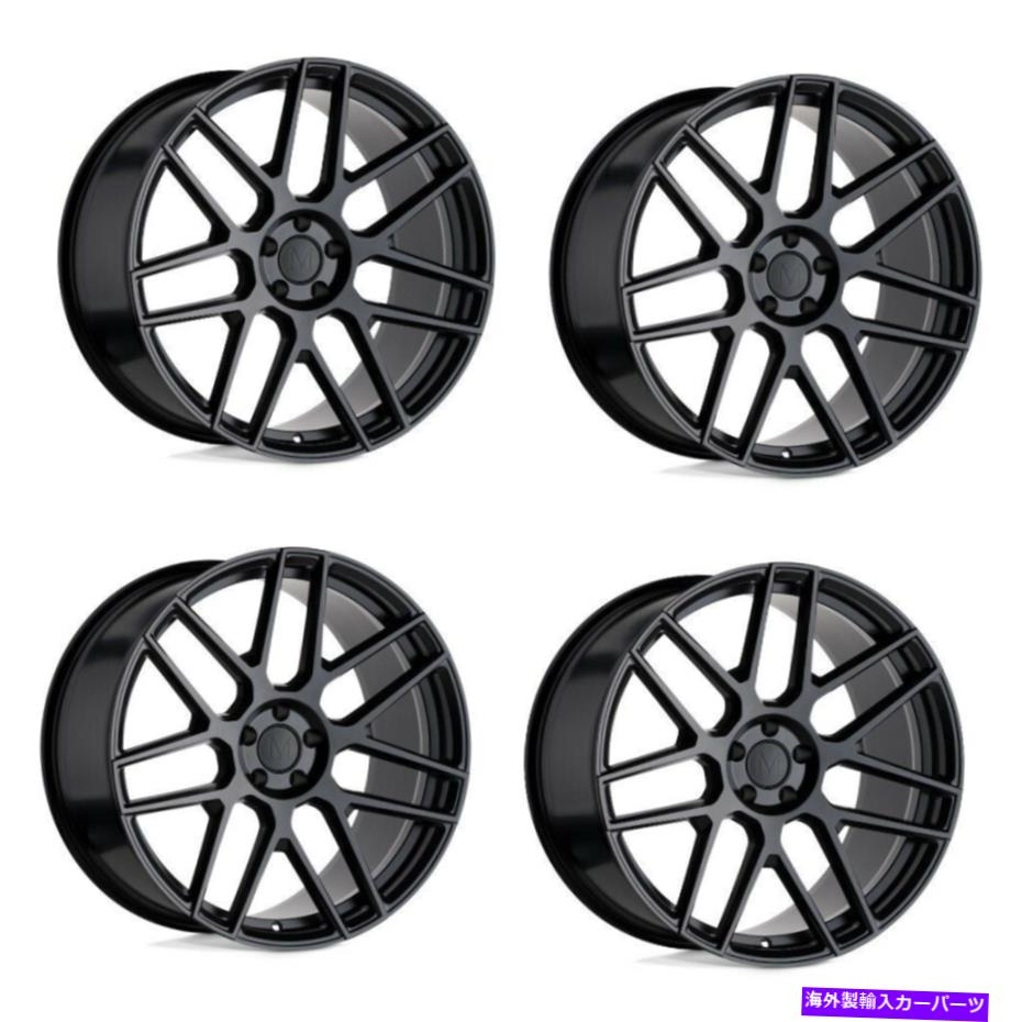 ホイール　４本セット セット4 19 "マンドラスミグリアセミグロスブラック19x9.5 XWheels 38mmリム Set 4 19" Mandrus Miglia Semi Gloss Black 19x9.5 xWheels 38mm Rim【並行輸入品】｜Us Custom Parts Shop USDM