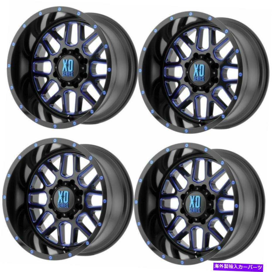 ホイール　４本セット セット4 20 "XD XD820グレネード20x9サテンブラックミリングブルークリア6x135ホイール0mm Set 4 20" XD XD820 Grenade 20x9 Satin Black Milled Blue Clear 6X135 Wheels 0mm【並行輸入品】｜Us Custom Parts Shop USDM
