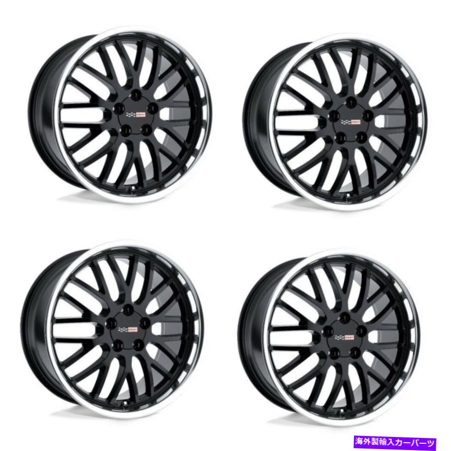 ホイール　４本セット セット4 20 "クレイマンタグロスブラックW/ミラーカットリップ20x10.5 5x4.75ホイール65mm Set 4 20" Cray Manta Gloss Black w/ Mirror Cut Lip 20x10.5 5x4.75 Wheels 65mm【並行輸入品】｜Us Custom Parts Shop USDM