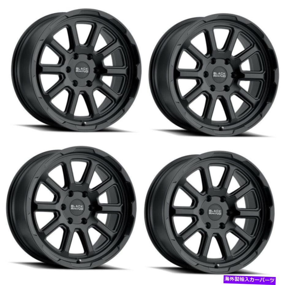 ホイール 4本セット セット4 18 "ブラックサイチェイス18x8マットブラック5x112ホイール10mmリム Set 4 18" Black Rhino Chase 18x8 Matte Black 5x112 Wheels 10mm Rims【並行輸入品】|Us Custom Parts Shop USDM