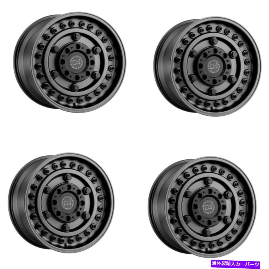 ホイール　４本セット セット4 17 "ブラックサイアーモリーマットガンブラックリム17x9.5 8x6.5 +6mmリフトトラック Set 4 17" Black Rhino Armory Matte Gun Black Rims 17x9.5 8x6.5 +6mm Lifted Truck【並行輸入品】｜Us Custom Parts Shop USDM