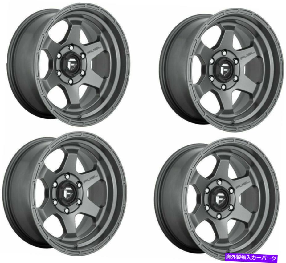 ホイール　４本セット セット4 18 "Fuel D665 Shok Matte Gunmetal Wheels 18x9 5x5 20mm for Jeepトラックリム Set 4 18" Fuel D665 Shok Matte Gunmetal Wheels 18x9 5x5 20mm For Jeep Truck Rims【並行輸入品】｜Us Custom Parts Shop USDM