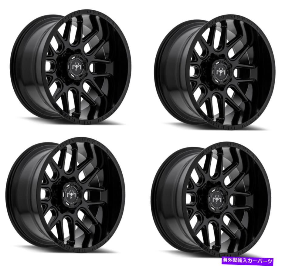 ホイール　４本セット セット4 20 "Motiv Off Road 423B Magnus 20x9 8x170グロスブラックホイール18mmリム Set 4 20" Motiv Off Road 423B Magnus 20x9 8x170 Gloss Black Wheels 18mm Rims【並行輸入品】｜Us Custom Parts Shop USDM