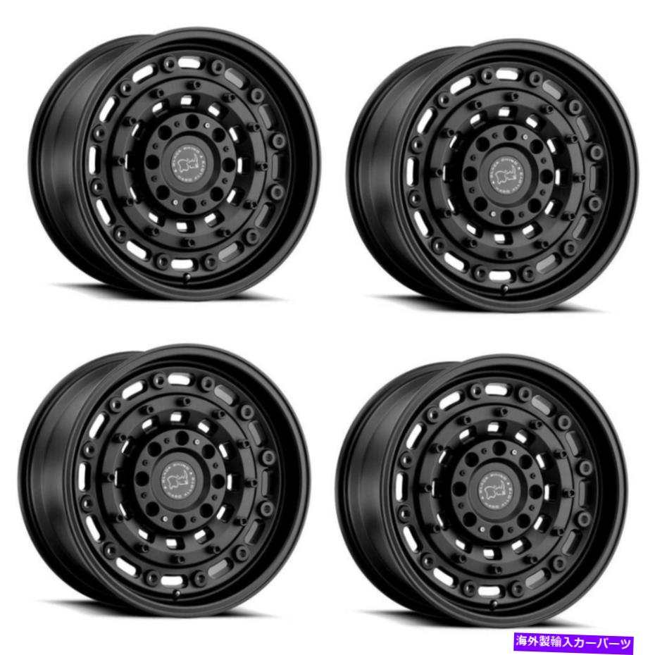 ホイール 4本セット セット4 17 "ブラックサイアーセナルテクスチャマットブラック17x9.5 8x180ホイール12mmリム Set 4 17" Black Rhino Arsenal Textured Matte Black 17x9.5 8x180 Wheels 12mm Rims【並行輸入品】|Us Custom Parts Shop USDM