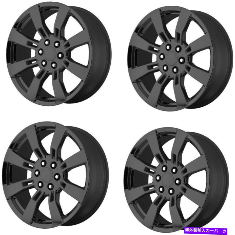 ホイール　４本セット セット4 22 "OE Creations PR144 22x9グロスブラック6x5.5ホイール31mmトラックSUVリム Set 4 22" OE Creations PR144 22x9 Gloss Black 6x5.5 Wheels 31mm Truck SUV Rims【並行輸入品】｜Us Custom Parts Shop USDM