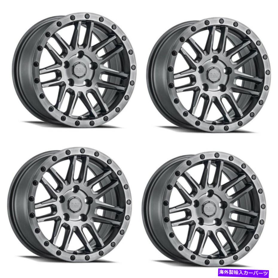 ホイール 4本セット セット4 17 "ブラックサイアーチブラシガンメタルブラックボルト17x8 5x120ホイール30mm Set 4 17" Black Rhino Arches Brushed Gunmetal Black Bolts 17x8 5x120 Wheels 30mm【並行輸入品】|Us Custom Parts Shop USDM
