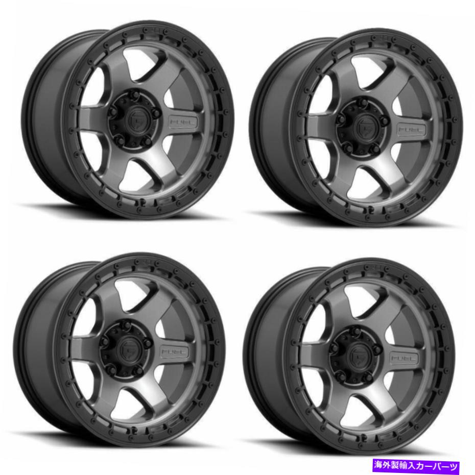 ホイール　４本セット セット4 17 "燃料D752ブロックマットガンメタルブラックリングホイール17x9 6x135 1mmリム Set 4 17" Fuel D752 Block Matte Gunmetal Black Ring Wheels 17x9 6X135 1mm Rims【並行輸入品】｜Us Custom Parts Shop USDM