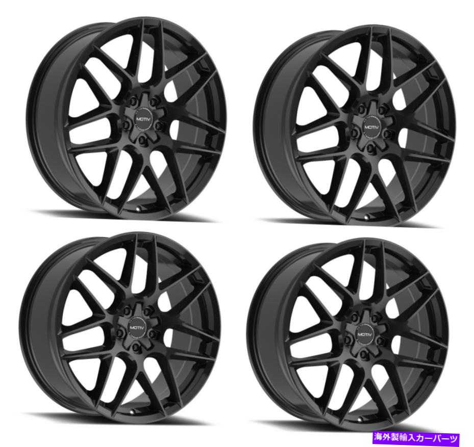 ホイール　４本セット セット4 20 "Motiv 435bフォイル20x8.5 5x108/112グロスブラックホイール40mmリム Set 4 20" Motiv 435B Foil 20X8.5 5x108/112 Gloss Black Wheels 40mm Rims【並行輸入品】｜Us Custom Parts Shop USDM