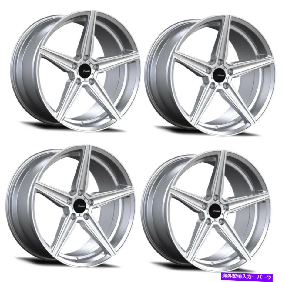 ホイール 4本セット セット4 19 "Advanti Racing 87ms Cammino 19x9.5 5x112銀機械加工車輪45mm Set 4 19" Advanti Racing 87MS Cammino 19x9.5 5x112 Silver Machined Wheels 45mm【並行輸入品】|Us Custom Parts Shop USDM