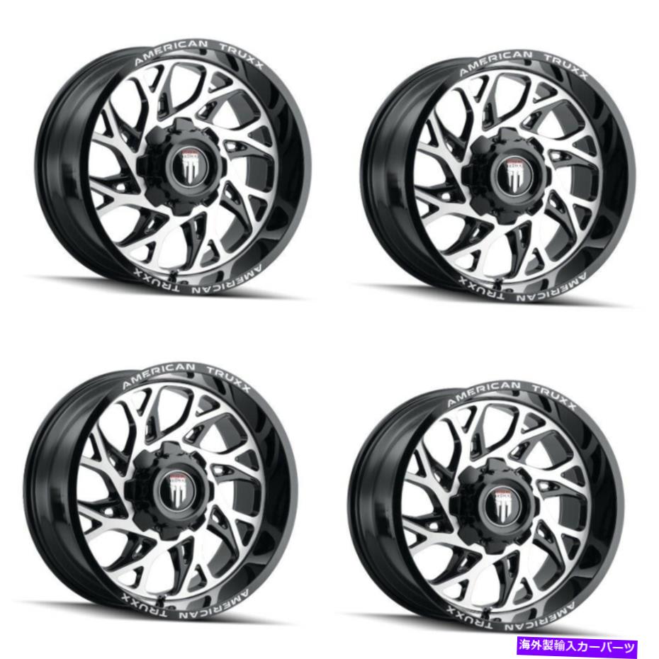 ホイール 4本セット セット4 20 "American Truxx Destinyブラック/機械加工ホイール20x10 8x170 RIMS -24mm Set 4 20" American Truxx Destiny Black/Machined Wheels 20x10 8x170 Rims -24mm【並行輸入品】|Us Custom Parts Shop USDM