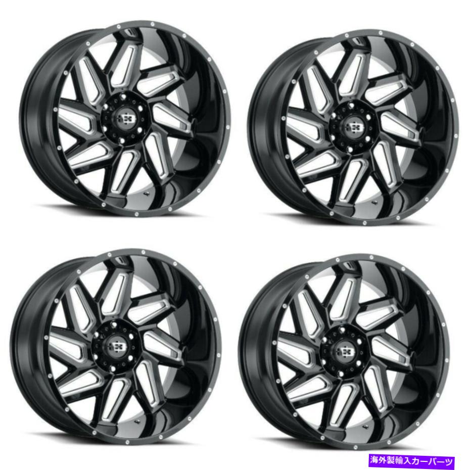 ホイール 4本セット セット4 20 "ビジョン361スパイダーグロスブラックミリングスポークホイール20x12 6x135 -51mm Set 4 20" Vision 361 Spyder Gloss Black Milled Spoke Wheels 20x12 6x135 -51mm【並行輸入品】|Us Custom Parts Shop USDM