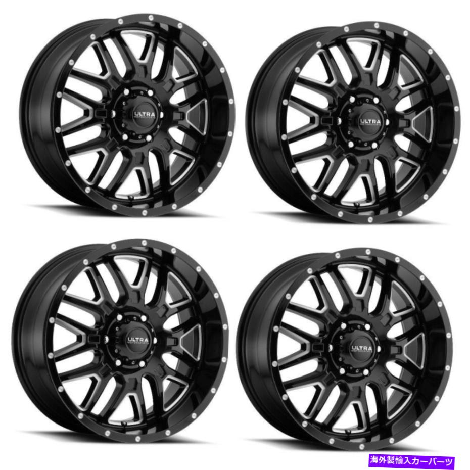 ホイール 4本セット セット4 20 "ウルトラ203bmハンター20x9 6x135ブラックCNCミルドクリアコートホイール18mm Set 4 20" Ultra 203BM Hunter 20x9 6x135 Black CNC Milled Clear-Coat Wheels 18mm【並行輸入品】|Us Custom Parts Shop USDM