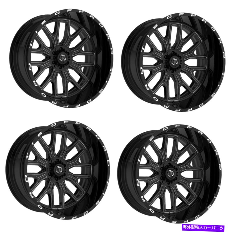 ホイール　４本セット セット4 20 "TIS 560BM 20x10 8x170グロスブラックW/ミル付きアクセントホイール-19mmリム Set 4 20" TIS 560BM 20X10 8x170 Gloss Black w/Milled Accents Wheels -19mm Rims【並行輸入品】｜Us Custom Parts Shop USDM