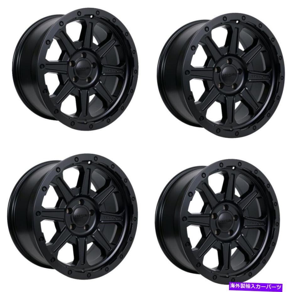 ホイール　４本セット セット4 17 "震え103インパクトサテンブラックホイール17x8.5 5x5 0mm for jeep rims Set 4 17" Tremor 103 Impact Satin Black Wheels 17x8.5 5x5 0mm For Jeep Rims【並行輸入品】｜Us Custom Parts Shop USDM