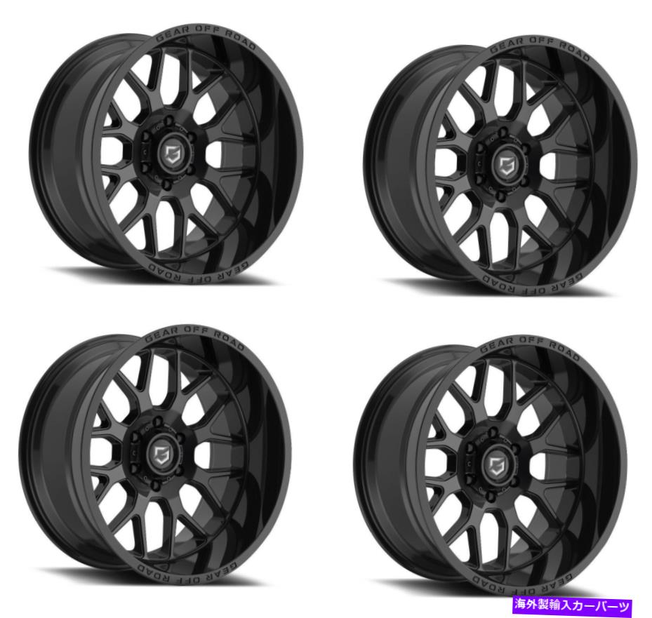 ホイール 4本セット セット4 18 "ギアオフロード763Bレイド18x9 6x135グロスブラックリップロゴホイール18mm Set 4 18" Gear Off Road 763B Raid 18x9 6x135 Gloss Black Lip Logo Wheels 18mm【並行輸入品】|Us Custom Parts Shop USDM