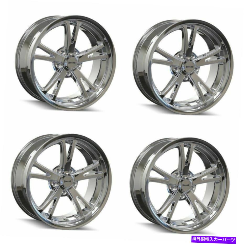 ホイール　４本セット セット4 20 "リドラー606クロムホイール20x8.5 5x5 0mmリム Set 4 20" Ridler 606 Chrome Wheels 20x8.5 5x5 0mm Rims【並行輸入品】｜Us Custom Parts Shop USDM 405,405円