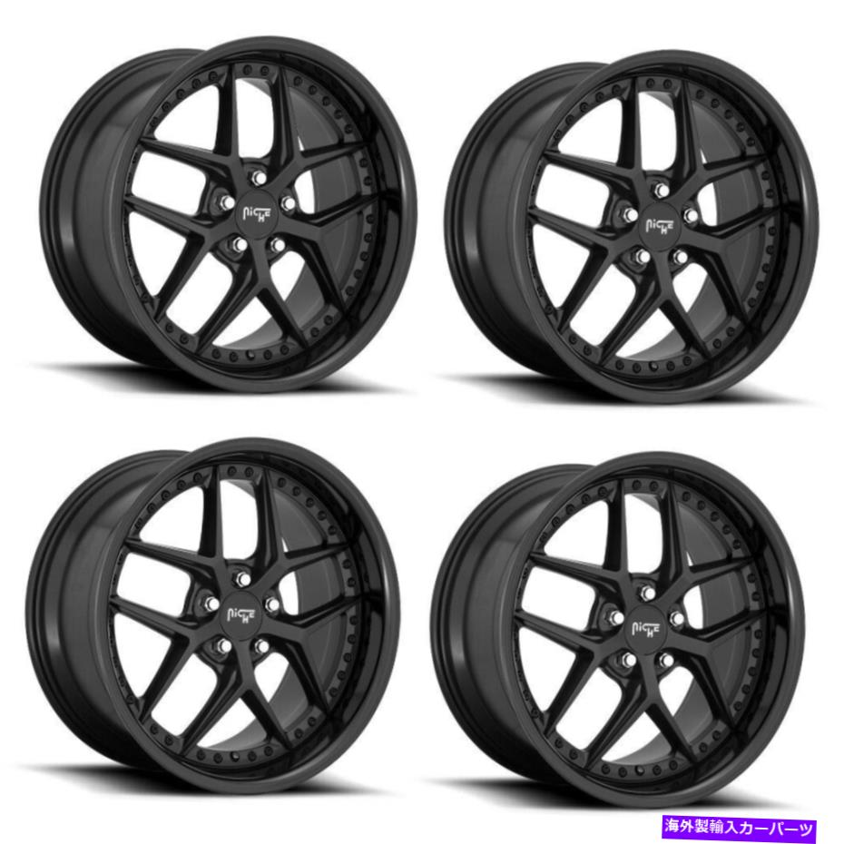 ホイール　４本セット セット4 20 "ニッチ1PC M226 VICE GLOSS BLACK MATTE BLACK 20X9 5X112ホイール38mmリム Set 4 20" Niche 1PC M226 VICE GLOSS BLACK MATTE BLACK 20x9 5X112 Wheels 38mm Rim【並行輸入品】｜Us Custom Parts Shop USDM