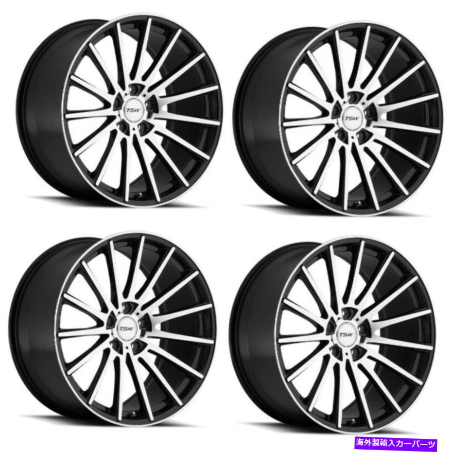 ホイール　４本セット セット4 20 "TSW Chicane Glossブラックミラーフェイス20x10 5x120ホイール40mmリム Set 4 20" TSW Chicane Gloss Black Mirror Face 20x10 5x120 Wheels 40mm Rims【並行輸入品】｜Us Custom Parts Shop USDM