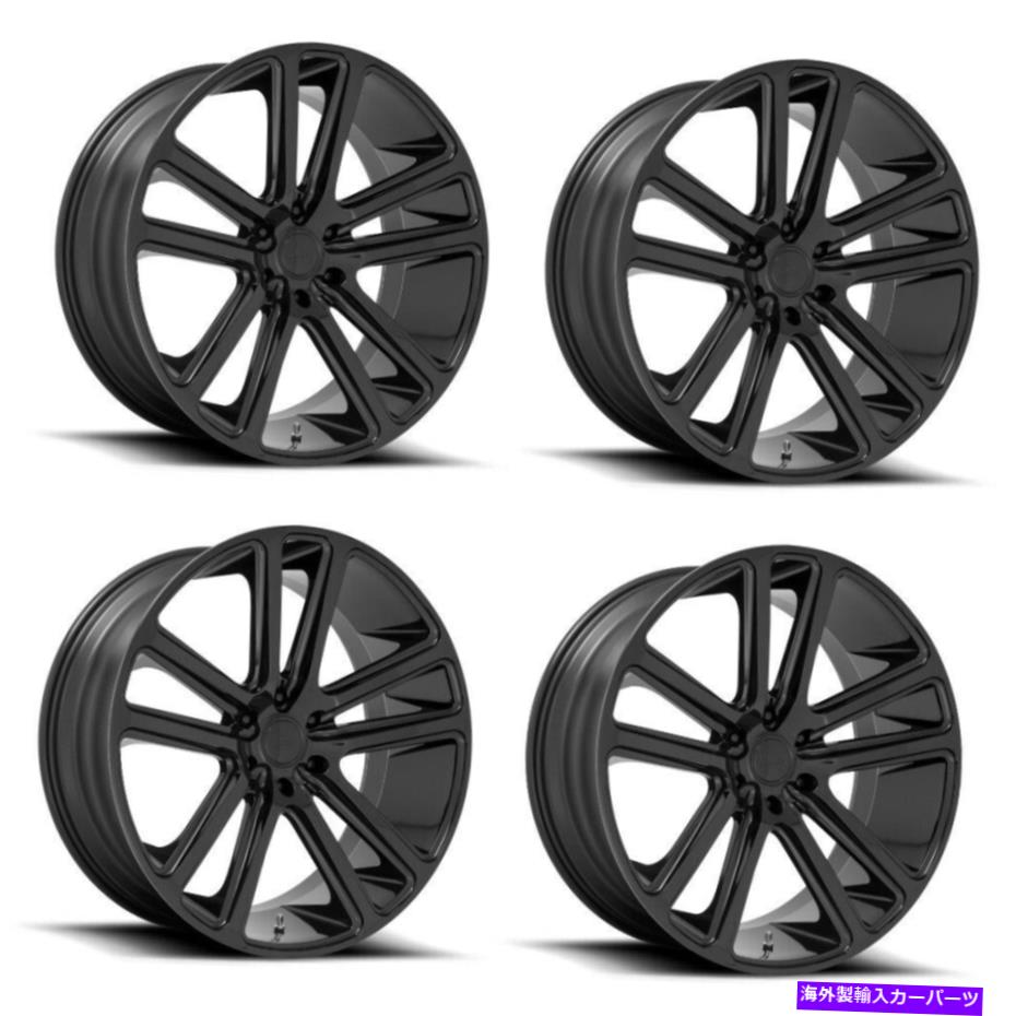 ホイール 4本セット セット4 24 "ダブ1PC S256フレックスグロスブラック24x10 5x5.5ホイール25mmトラックリム Set 4 24" DUB 1PC S256 Flex Gloss Black 24x10 5x5.5 Wheels 25mm Truck Rims【並行輸入品】|Us Custom Parts Shop USDM