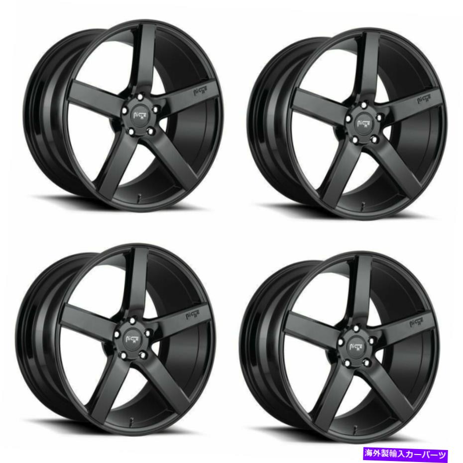 ホイール　４本セット セット4 22 "ニッチM188ミラノ22x10グロスブラック5x5.0ホイール35mmリム Set 4 22" Niche M188 Milan 22x10 Gloss Black 5X5.0 Wheels 35mm Rims【並行輸入品】｜Us Custom Parts Shop USDM