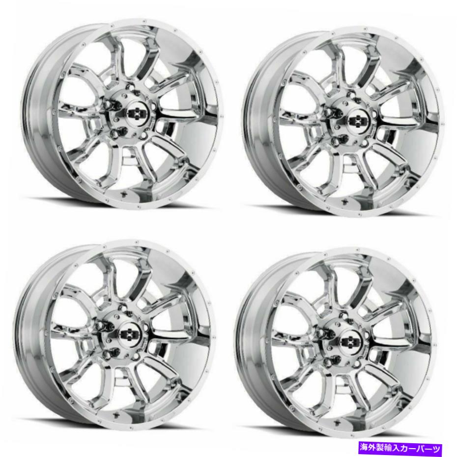 ホイール 4本セット セット4 20 "ビジョンオフロード415爆弾クロムホイール20x9 5x5.5トラックリム12mm Set 4 20" Vision Off-Road 415 Bomb Chrome Wheels 20x9 5x5.5 Truck Rims 12mm【並行輸入品】|Us Custom Parts Shop USDM