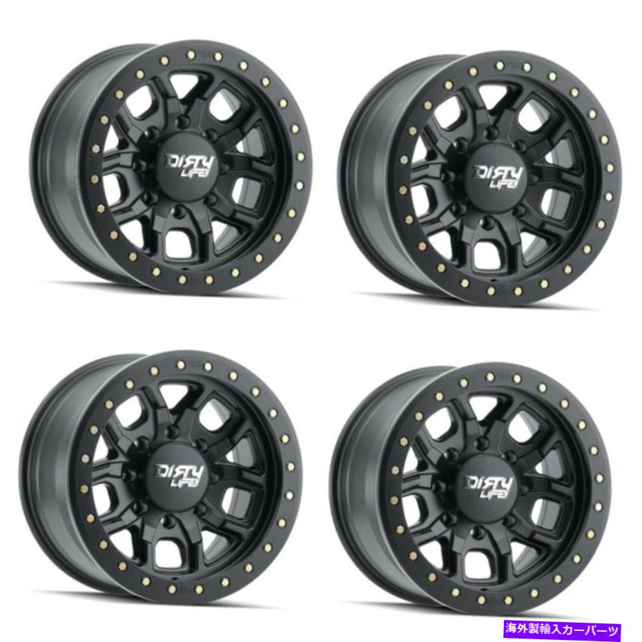 ホイール 4本セット セット4 20 "ダーティライフDT-1マットブラックWシミュレーションリングホイール20x9 6x135リム12mm Set 4 20" Dirty Life DT-1 Matte Black w Simulated Ring Wheel 20x9 6x135 Rim 12mm【並行輸入品】|Us Custom Parts Shop USDM
