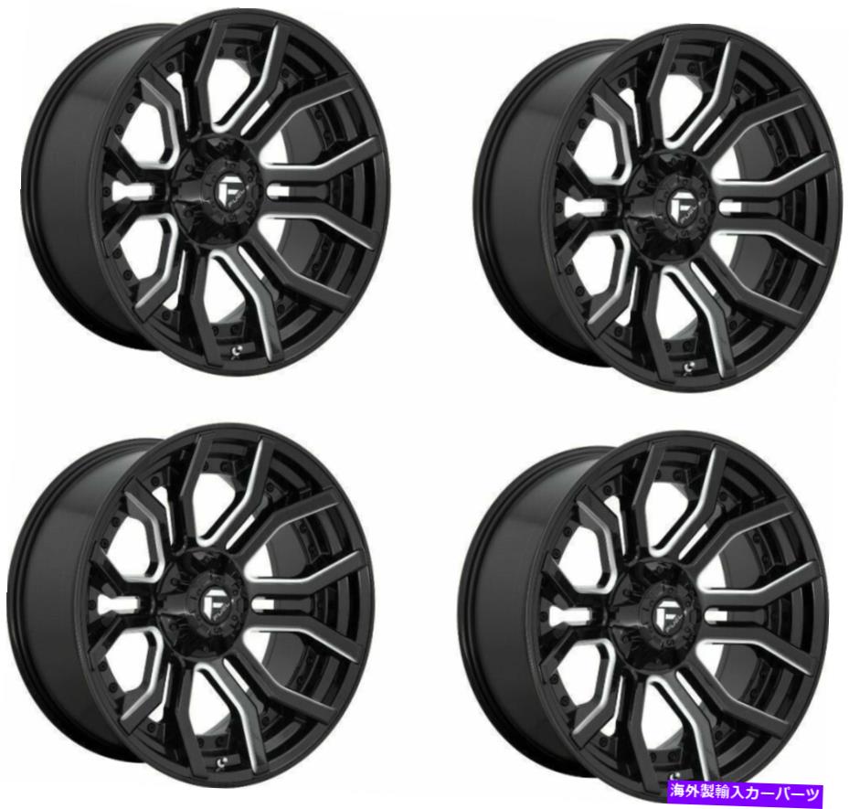 ホイール　４本セット セット4 20 "燃料D711 Rage20x9ブラックミリング5x5 5x5.5ホイール +1mmリフトトラック Set 4 20" Fuel D711 Rage 20x9 Black Milled 5x5 5x5.5 Wheels +1mm Lifted Truck【並行輸入品】｜Us Custom Parts Shop USDM