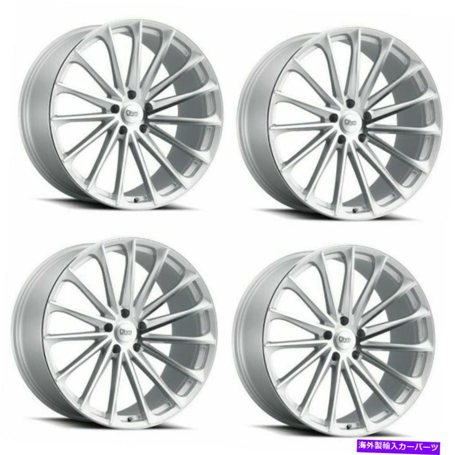 ホイール　４本セット セット4 20 "オームプロトン20x10シルバーW/ミラーフェイス5x120テスラホイール30mm Set 4 20" Ohm Proton 20x10 Silver w/ Mirror Face 5x120 For Tesla Wheels 30mm【並行輸入品】｜Us Custom Parts Shop USDM
