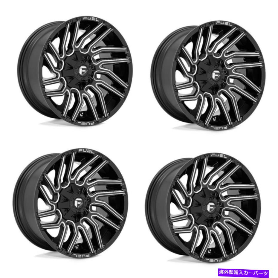 ホイール 4本セット セット4 22 "燃料1PC D773台風グロスブラックミリング22x10 5x5.5/150ホイール-18mm Set 4 22" Fuel 1PC D773 Typhoon Gloss Black Milled 22x10 5X5.5/150 Wheels -18mm【並行輸入品】|Us Custom Parts Shop USDM
