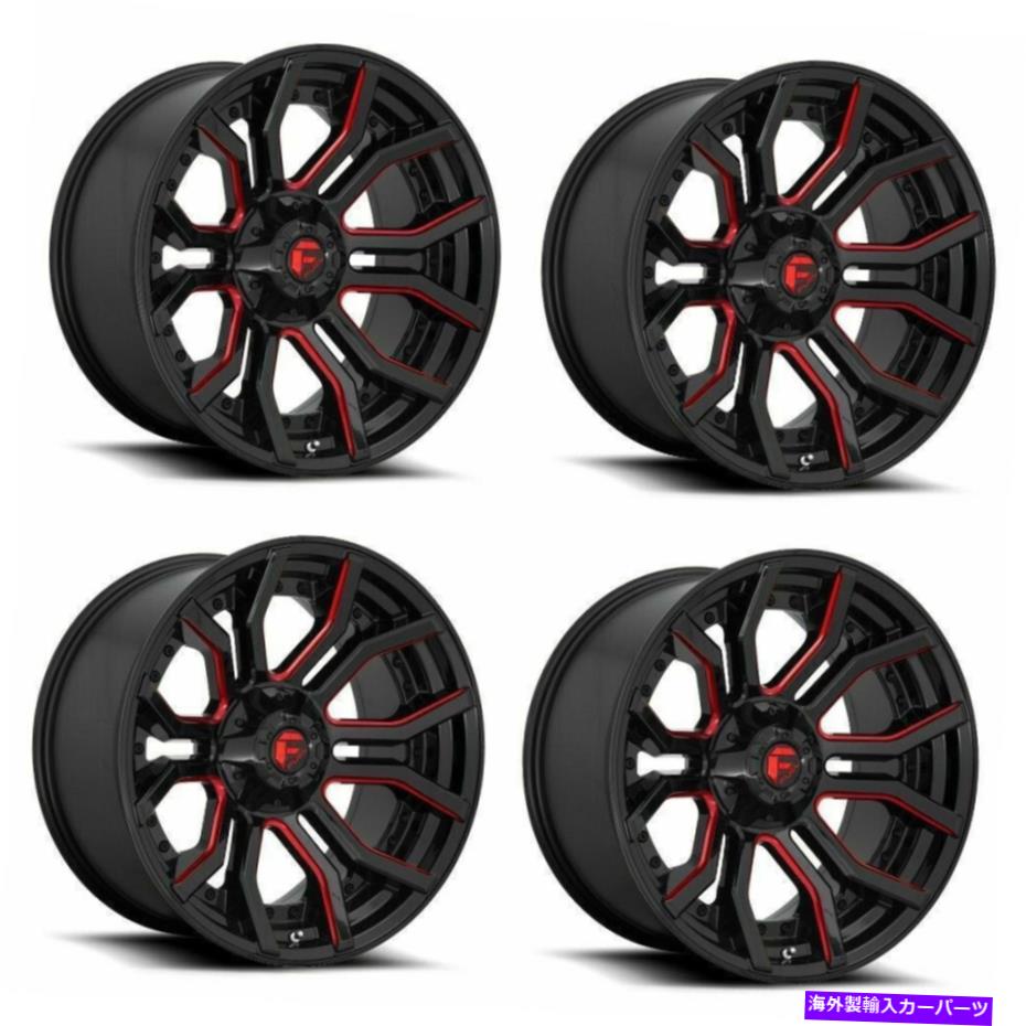ホイール　４本セット セット4 24 "Fuel D712 Rage 24x12 Black Red Tinted Clear 5x5 5x5.5ホイール-44mm Set 4 24" Fuel D712 Rage 24x12 Black Red Tinted Clear 5X5 5x5.5 Wheels -44mm【並行輸入品】｜Us Custom Parts Shop USDM 410,009円