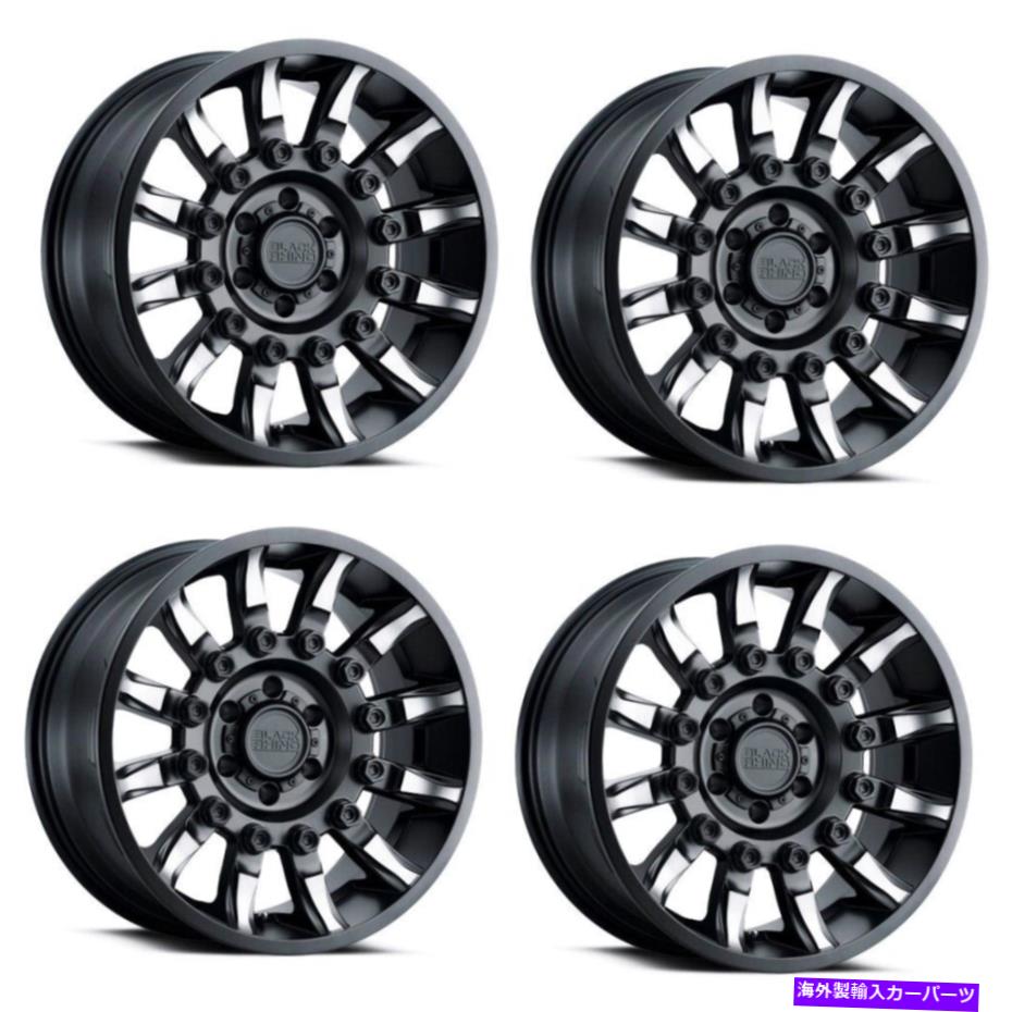 ホイール　４本セット セット4 20 "ブラックサイミッション20x9ブラックw/ティントスポーク5x5.5ホイール2mmリム Set 4 20" Black Rhino Mission 20x9 Black w/ Tinted Spokes 5x5.5 Wheels 2mm Rims【並行輸入品】｜Us Custom Parts Shop USDM