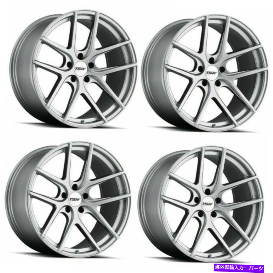 ホイール 4本セット セット4 20 "TSWジュネーブ20x10マットチタンシルバー5x112ホイール40mmリム Set 4 20" TSW Geneva 20x10 Matte Titanium Silver 5x112 Wheels 40mm Rims【並行輸入品】|Us Custom Parts Shop USDM