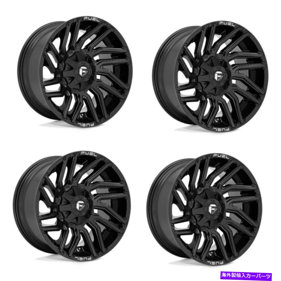 ホイール　４本セット セット4 22 "燃料1PC D776台風光沢ブラック22x12 8x170ホイール-44mmリム Set 4 22" Fuel 1PC D776 Typhoon Gloss Black 22x12 8X170 Wheels -44mm Rim【並行輸入品】｜Us Custom Parts Shop USDM