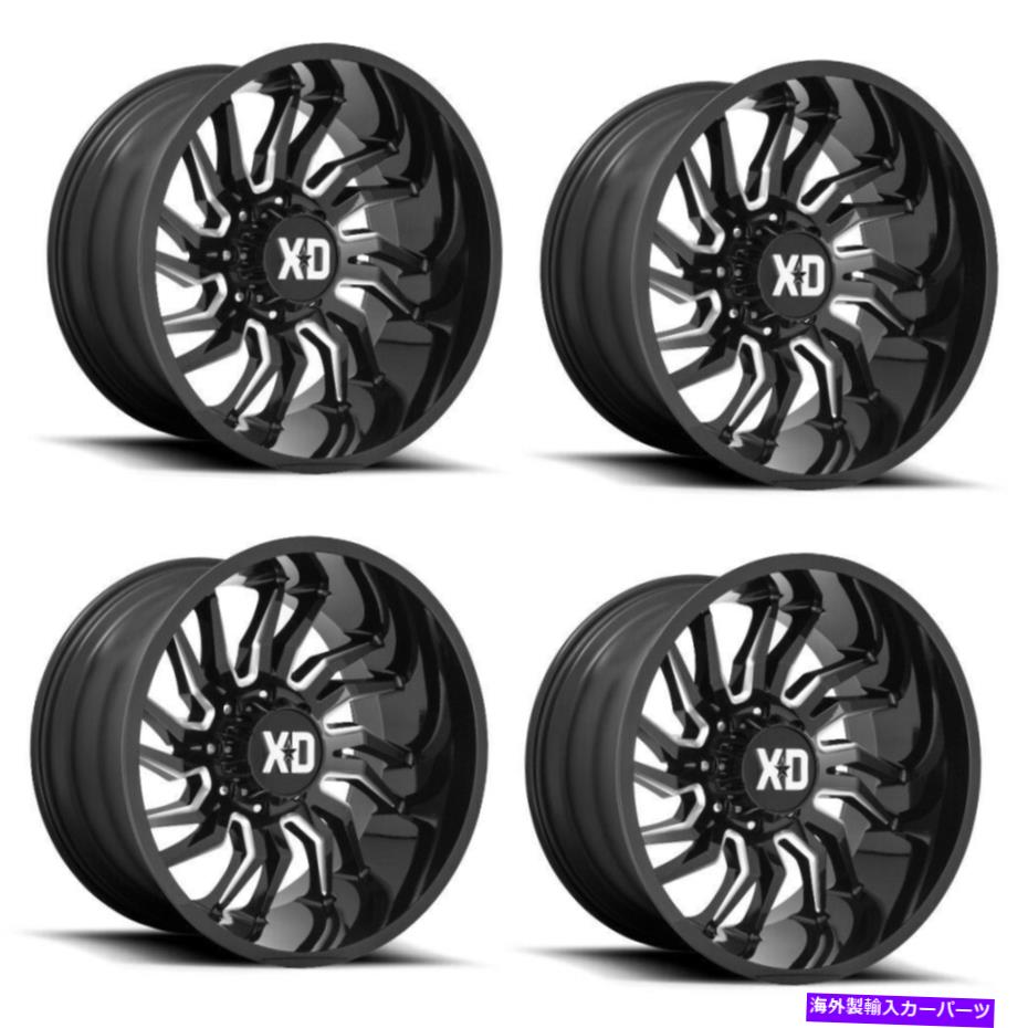 ホイール 4本セット セット4 22 "XD XD858 TENSION GLOSS BLACK MILLED 22X10 5X5.0ホイール-18mmリムジープ Set 4 22" XD XD858 Tension Gloss Black Milled 22x10 5X5.0 Wheels -18mm Rim Jeep【並行輸入品】|Us Custom Parts Shop USDM