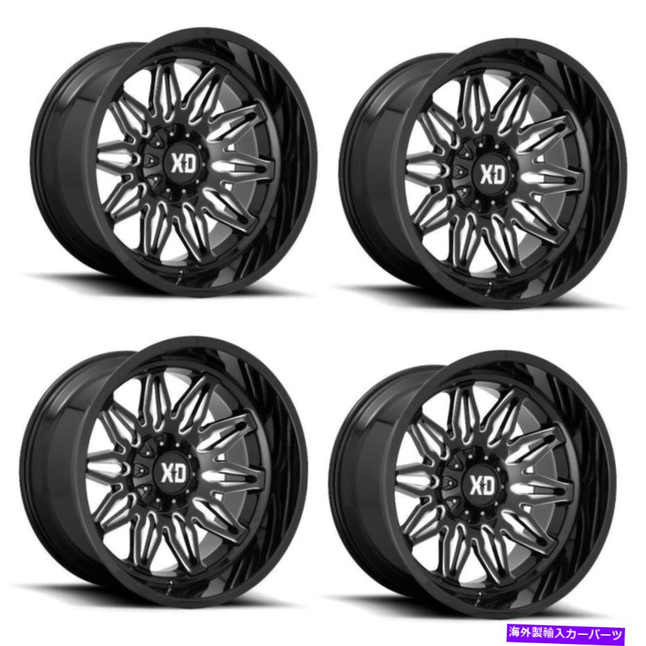 ホイール　４本セット セット4 22 "XD XD859 Gunner Gloss Black Milled 22x12 5x5.0/5.5ホイール-44mmリム Set 4 22" XD XD859 Gunner Gloss Black Milled 22x12 5X5.0/5.5 Wheels -44mm Rim【並行輸入品】｜Us Custom Parts Shop USDM