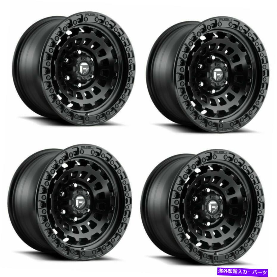 ホイール 4本セット セット4 18 "燃料D633ゼファーマットブラックホイール18x9 8x170 1mm for fordトラックリム Set 4 18" Fuel D633 Zephyr Matte Black Wheels 18x9 8x170 1mm For Ford Truck Rims【並行輸入品】|Us Custom Parts Shop USDM