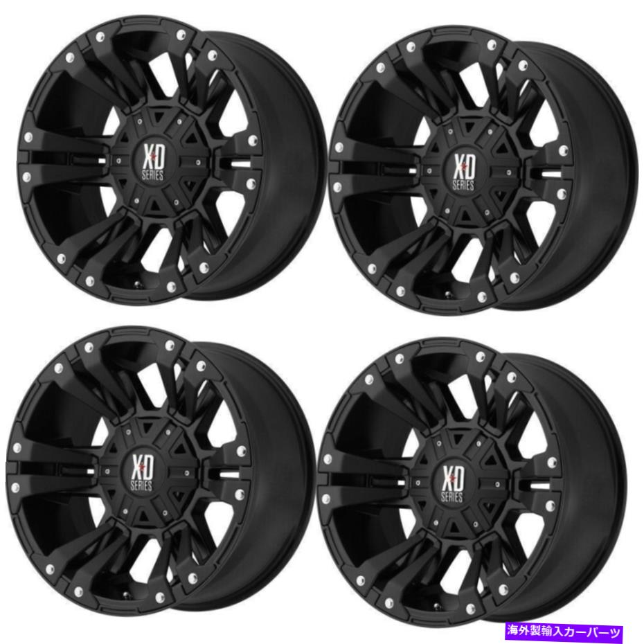 ホイール　４本セット セット4 20 "XDシリーズXD822モンスターII 20x9マットブラック8x170ホイール18mmリム Set 4 20" XD Series XD822 Monster II 20x9 Matte Black 8X170 Wheels 18mm Rims【並行輸入品】｜Us Custom Parts Shop USDM
