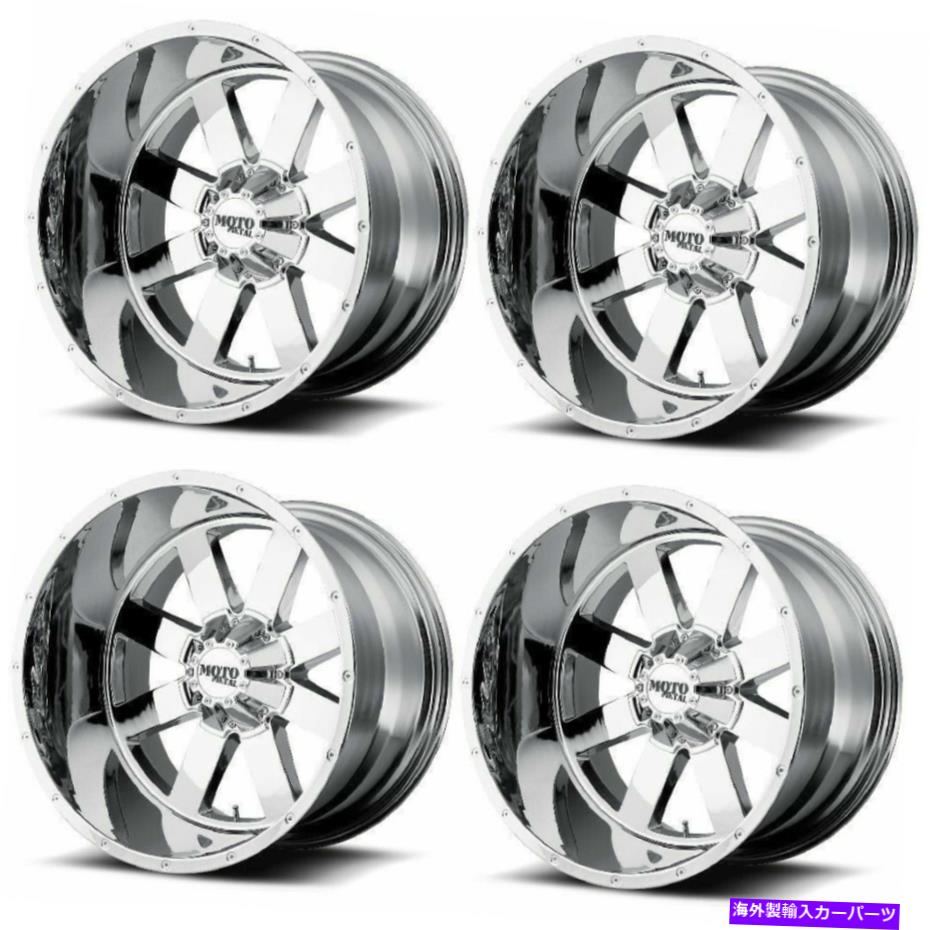 ホイール　４本セット セット4 20 "MOTO METALMO962 CHROMEホイール20x10 6x5.5 -24mmリフトトラックリム Set 4 20" Moto Metal MO962 Chrome Wheels 20x10 6x5.5 -24mm Lifted Truck RIms【並行輸入品】｜Us Custom Parts Shop USDM